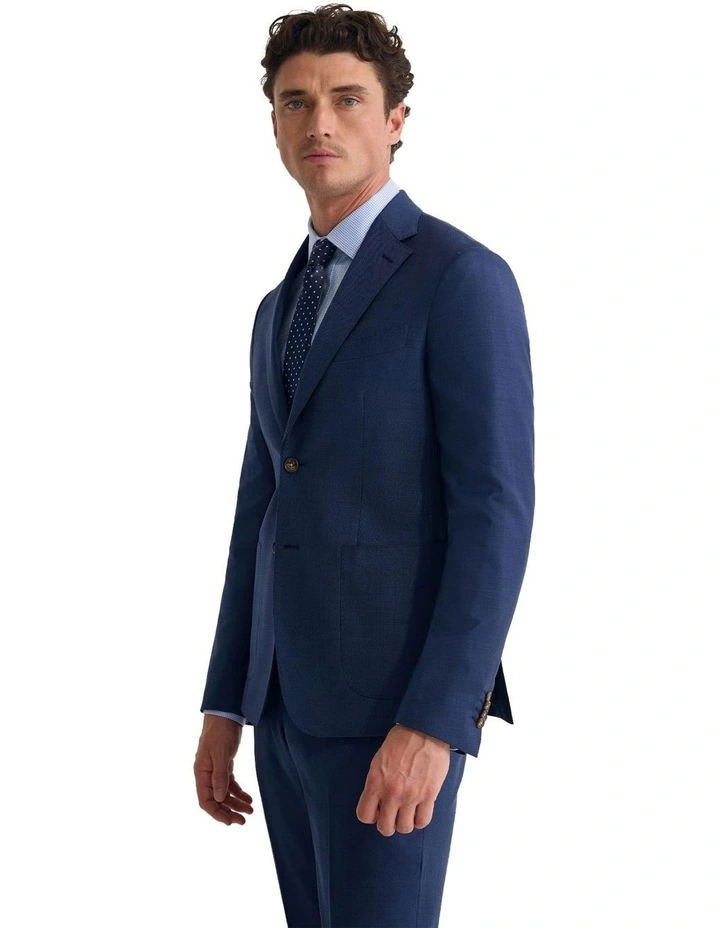 Wordsworth Wool Suit Jacket in Blue image 3
