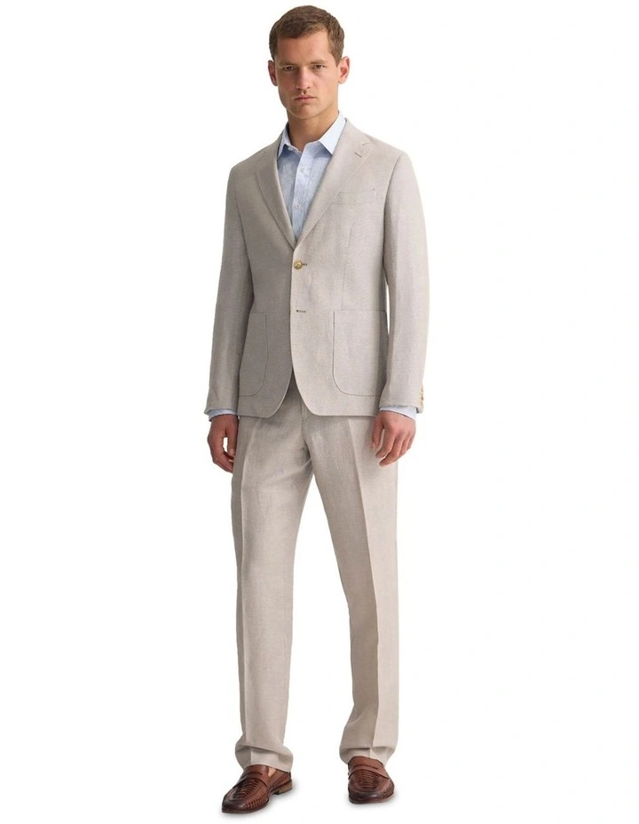 Wordsworth Wool/Linen Suit Jacket in Sand image 1