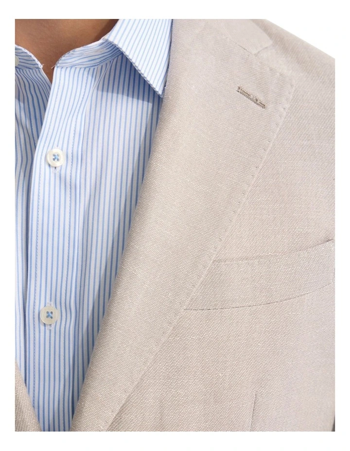 Wordsworth Wool/Linen Suit Jacket in Sand image 6