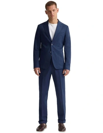 Wordsworth Cotton Blazer in Navy