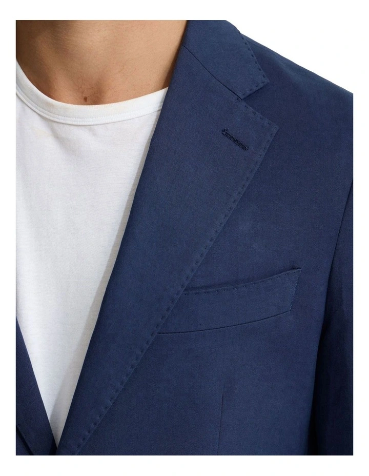 Wordsworth Cotton Blazer in Navy image 6