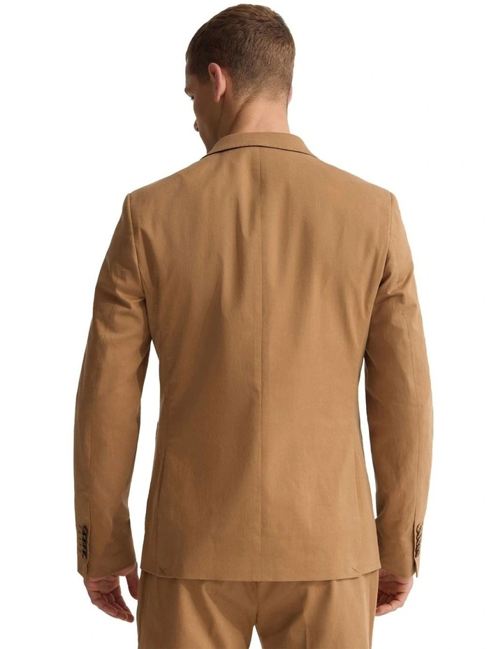 Wordsworth Cotton Blazer in Bark image 2