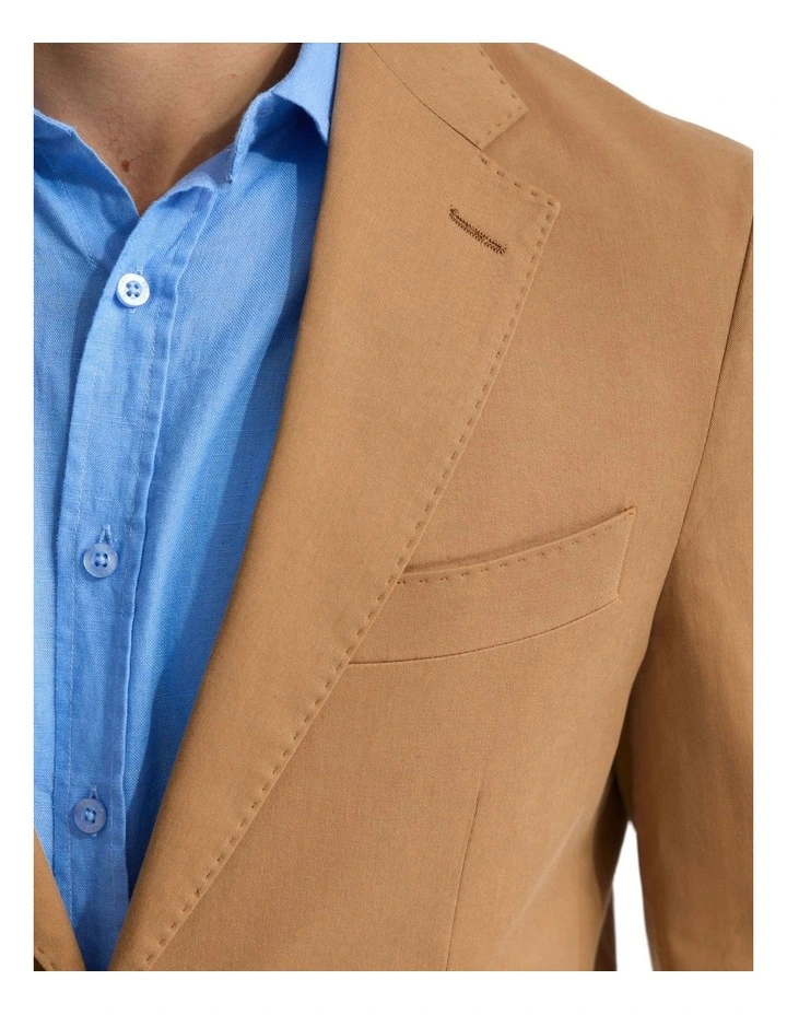 Wordsworth Cotton Blazer in Bark image 6