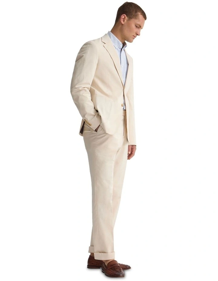 Wordsworth Cotton Blazer in Stone image 3