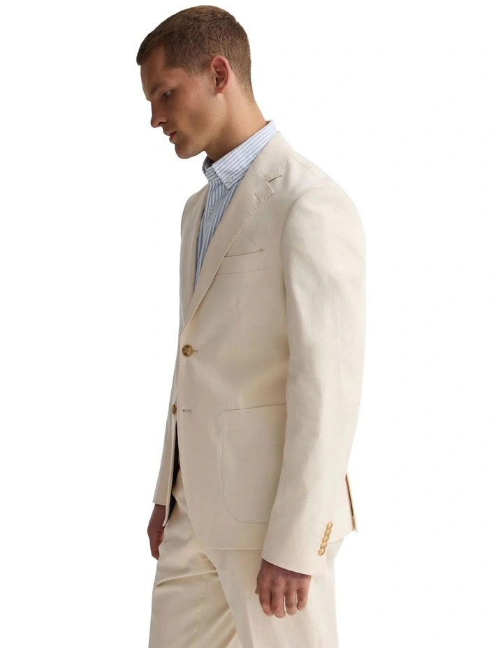 Wordsworth Cotton Blazer in Stone image 4
