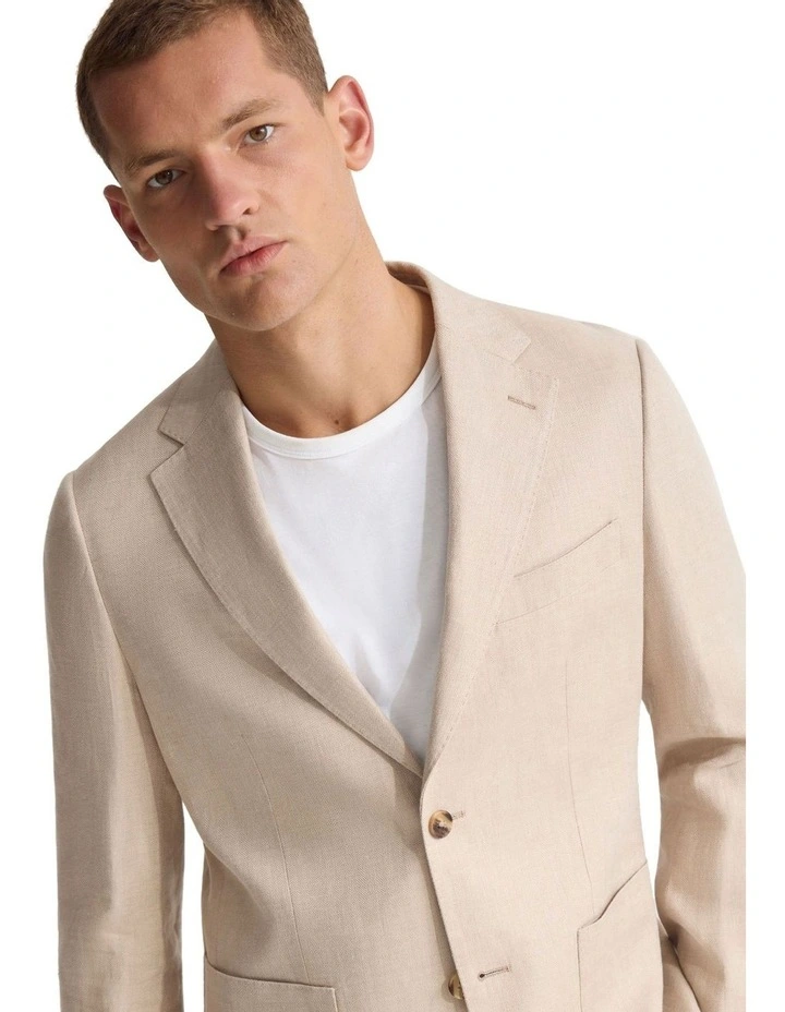 Wordsworth Linen Blazer in Natural image 4