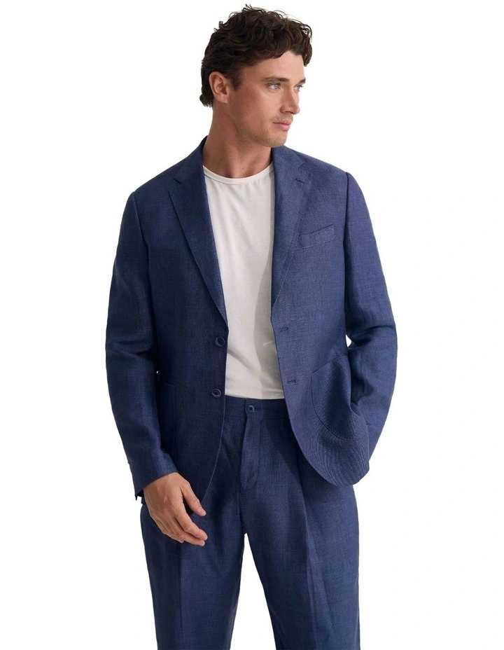 Wordsworth Patch Pocket Blazer in Navy image 5