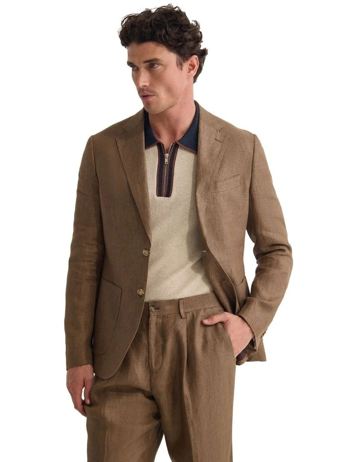 Wordsworth Patch Pocket Blazer in Nutshell image 3