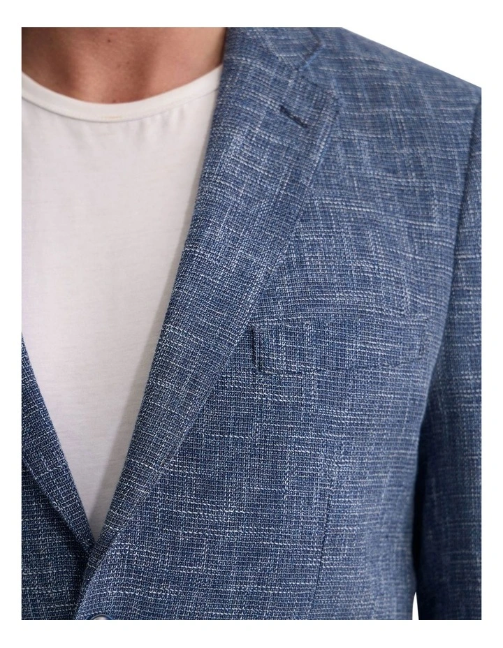 Milton Linen Blazer in Navy image 6