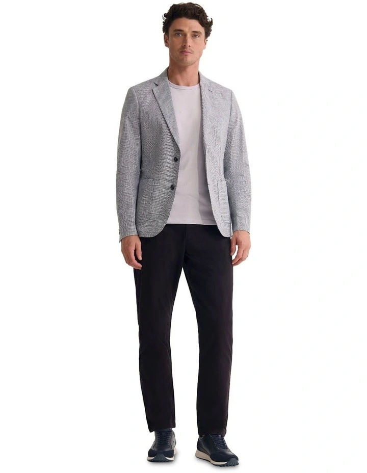 Milton Mini Check Blazer in Grey image 1