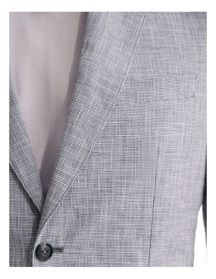 Milton Mini Check Blazer in Grey image 6