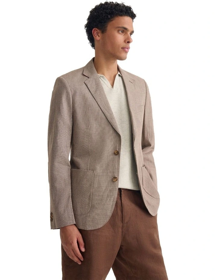Milton Spurce Blend Blazer in Birch image 3