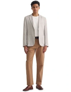 Milton 1/2 Lined Blazer in Stone