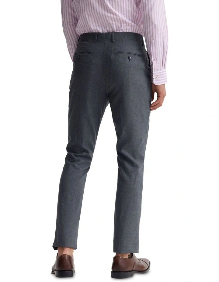 Byron Wool Suit Trousers in Grey image 2