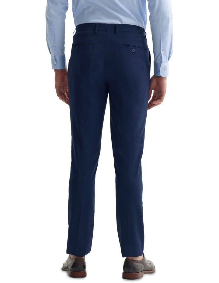 Byron Comfort Line Wool Suit Trousers in Navy image 2