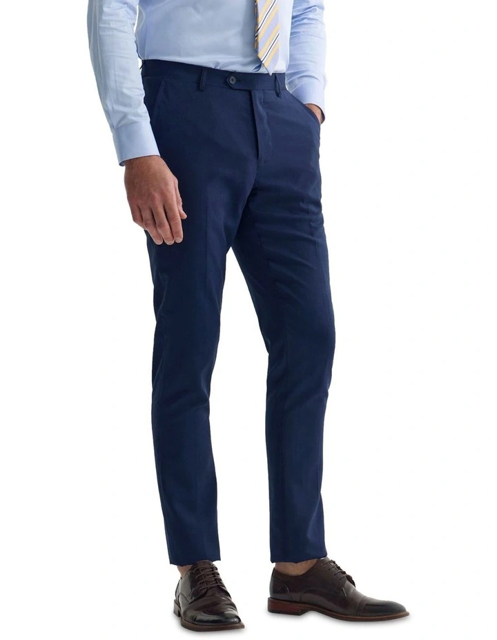 Byron Comfort Line Wool Suit Trousers in Navy image 3