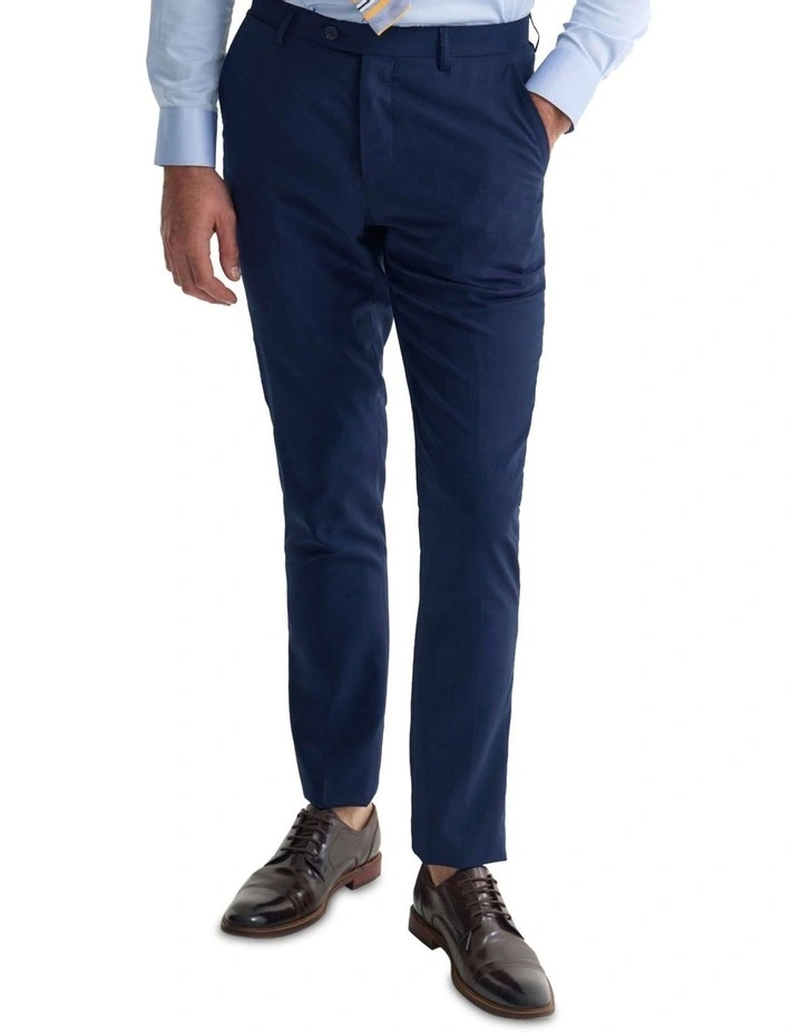 Byron Comfort Line Wool Suit Trousers in Navy image 4