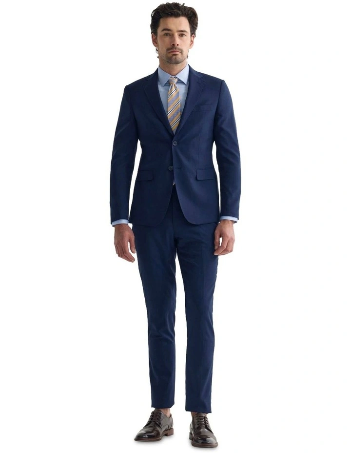 Byron Comfort Line Wool Suit Trousers in Navy image 5