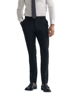 Byron Comfort Line Wool Suit Trousers in Black