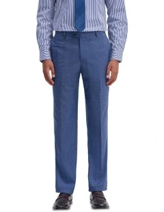 Byron Checked Suit Trouser in Blue Check