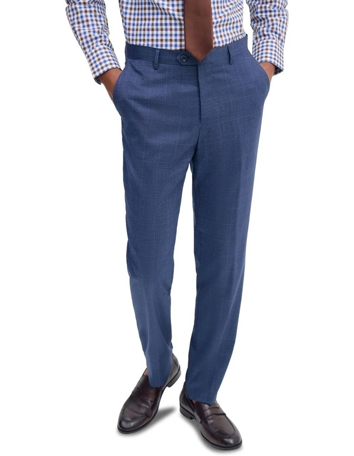 Byron Wool Suit Trousers in Navy image 4