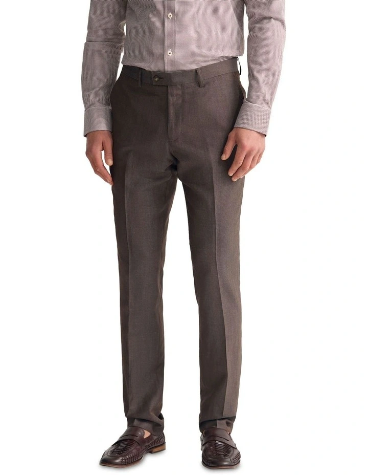 New Hopkins Wool Suit Trousers in Brown image 1