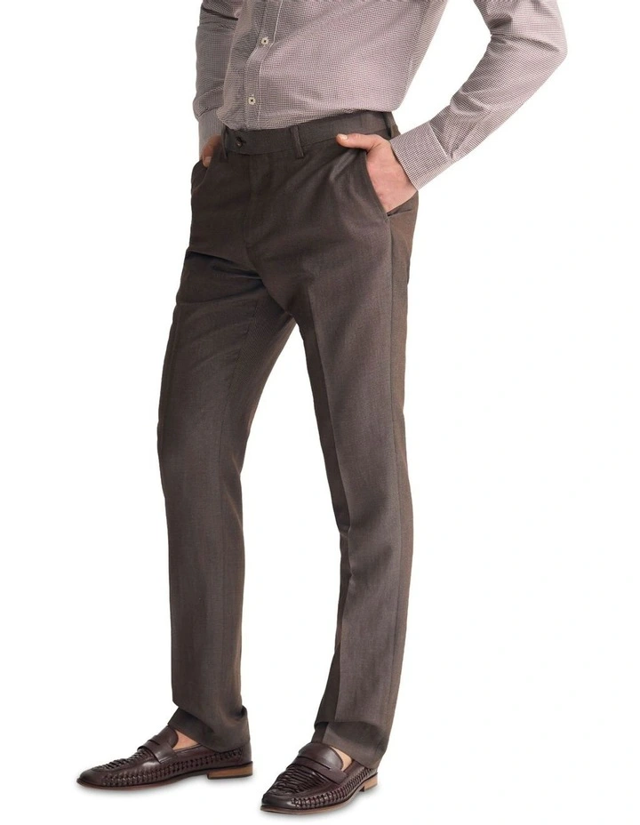 New Hopkins Wool Suit Trousers in Brown image 3