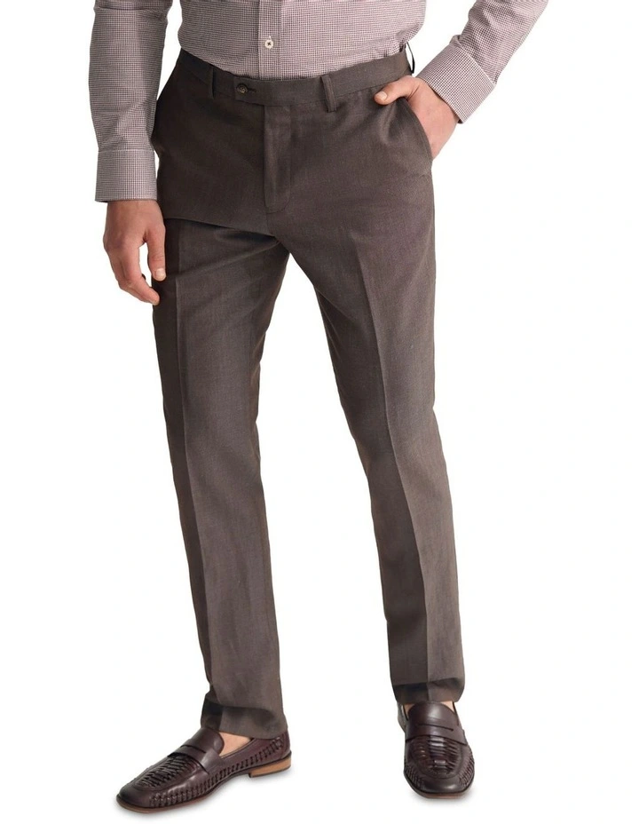 New Hopkins Wool Suit Trousers in Brown image 4