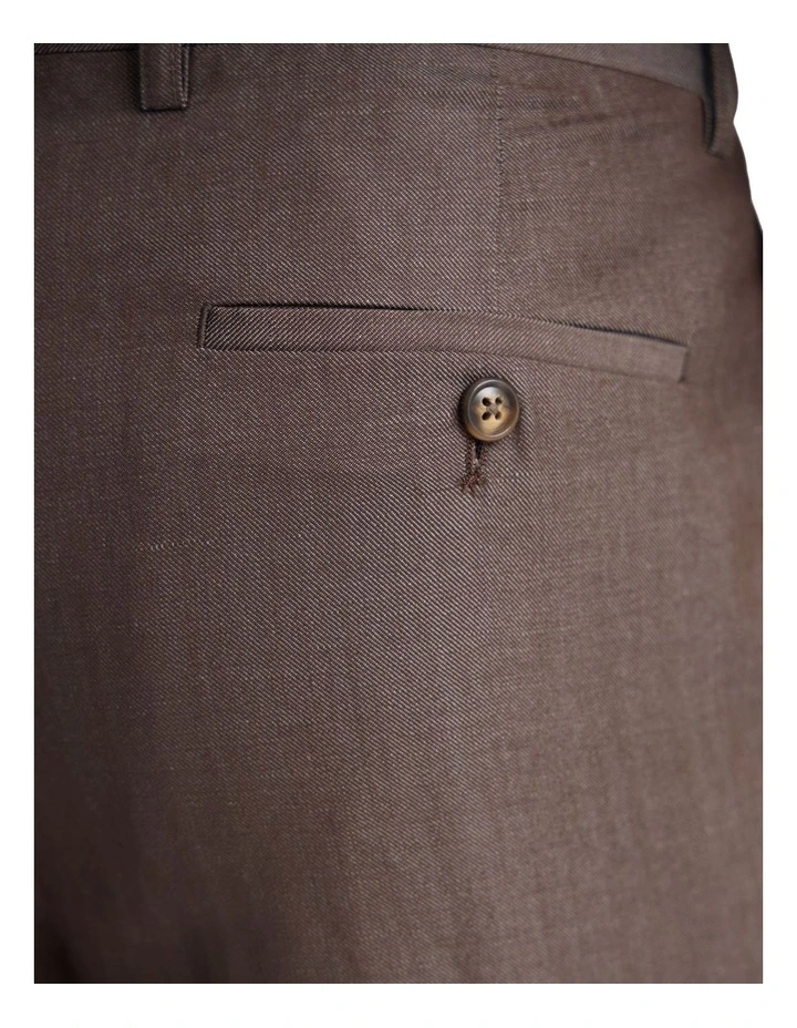 New Hopkins Wool Suit Trousers in Brown image 6