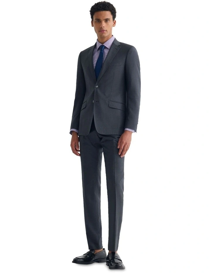 New Hopkins Wool Suit Trousers in Charcoal image 5
