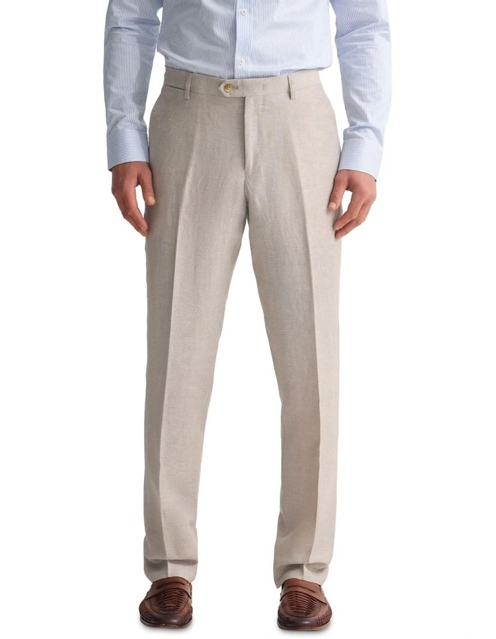 Wordsworth Wool/Linen Suit Trouser in Sand image 1