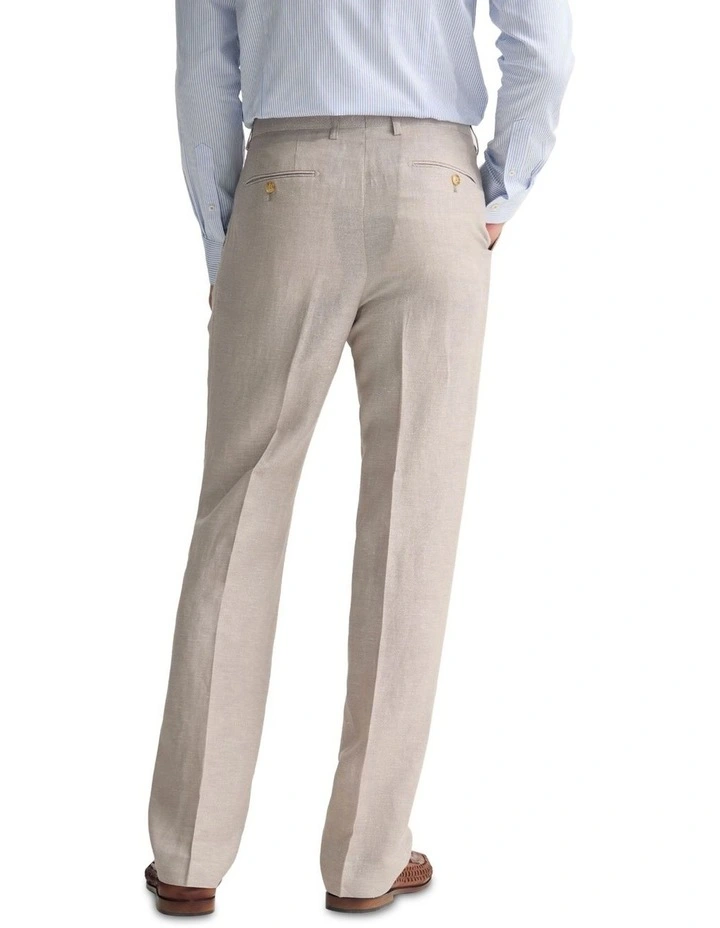 Wordsworth Wool/Linen Suit Trouser in Sand image 2