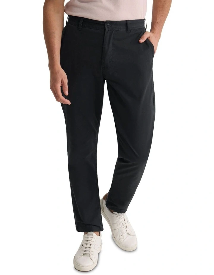 Relaxed Fit Chino in Black image 4