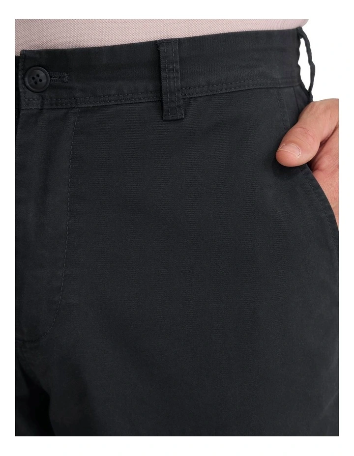 Relaxed Fit Chino in Black image 6