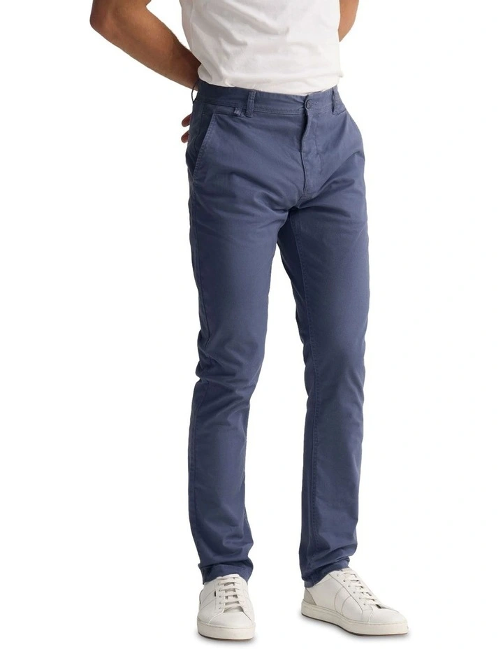 Slim Fit Chino in Ink image 3