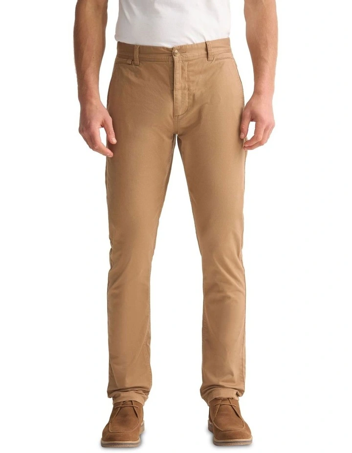 Slim Fit Chino in Caramel image 1