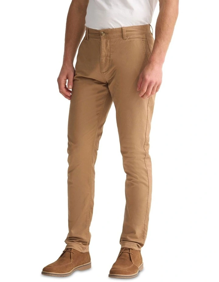 Slim Fit Chino in Caramel image 3