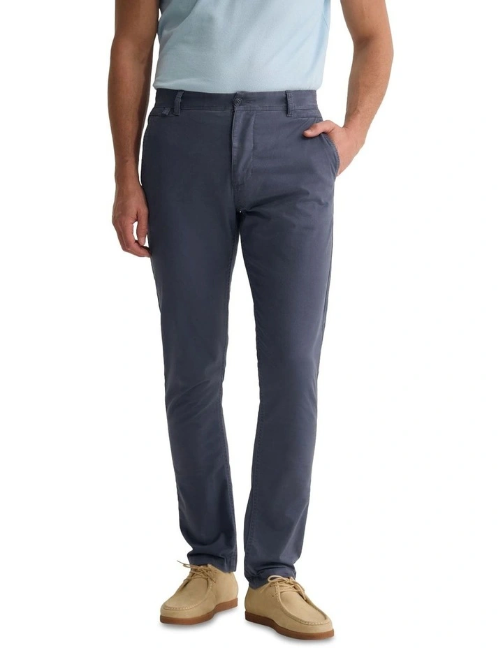 Slim Fit Chino in Gunmetal image 1