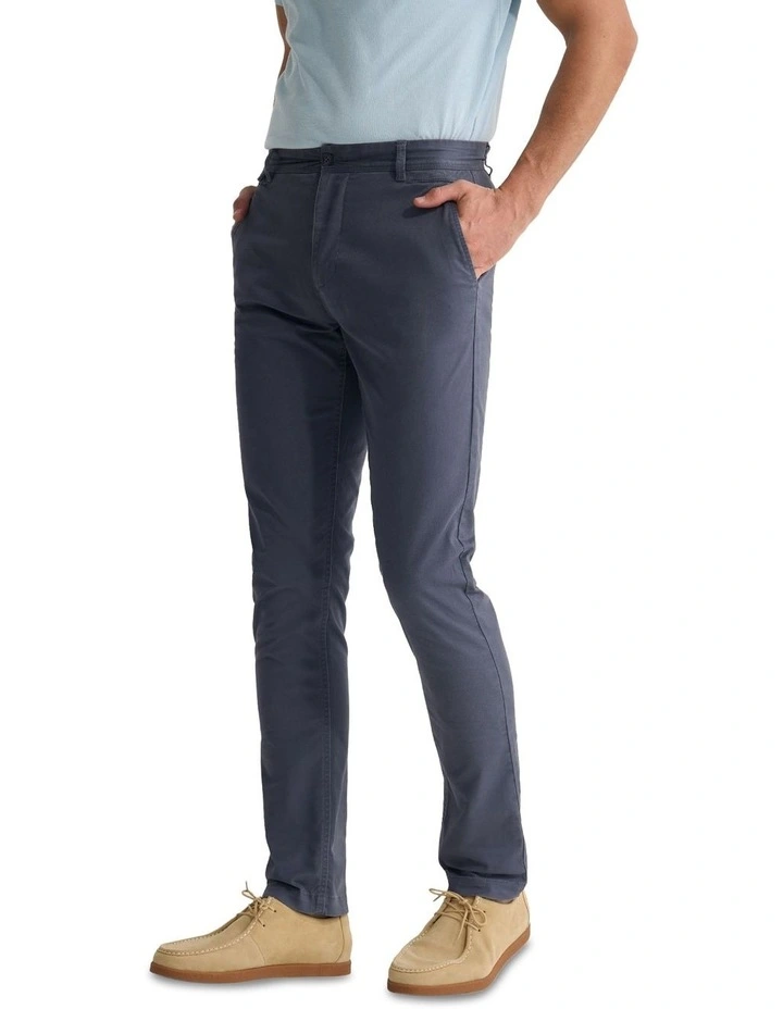 Slim Fit Chino in Gunmetal image 3