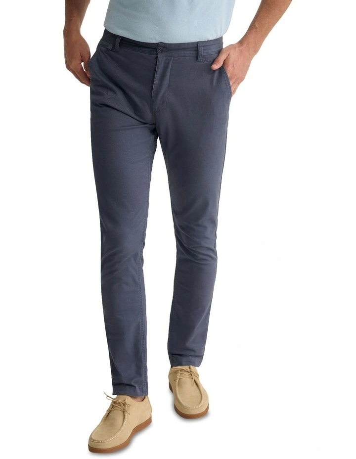 Slim Fit Chino in Gunmetal image 4