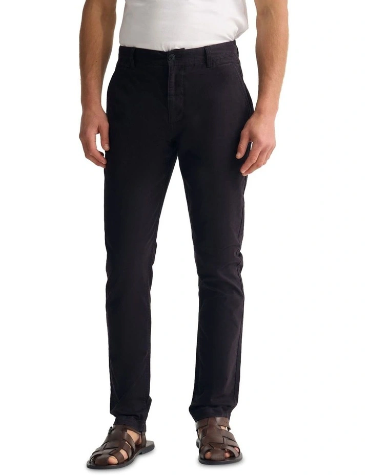 Slim Fit Chino in Black image 1