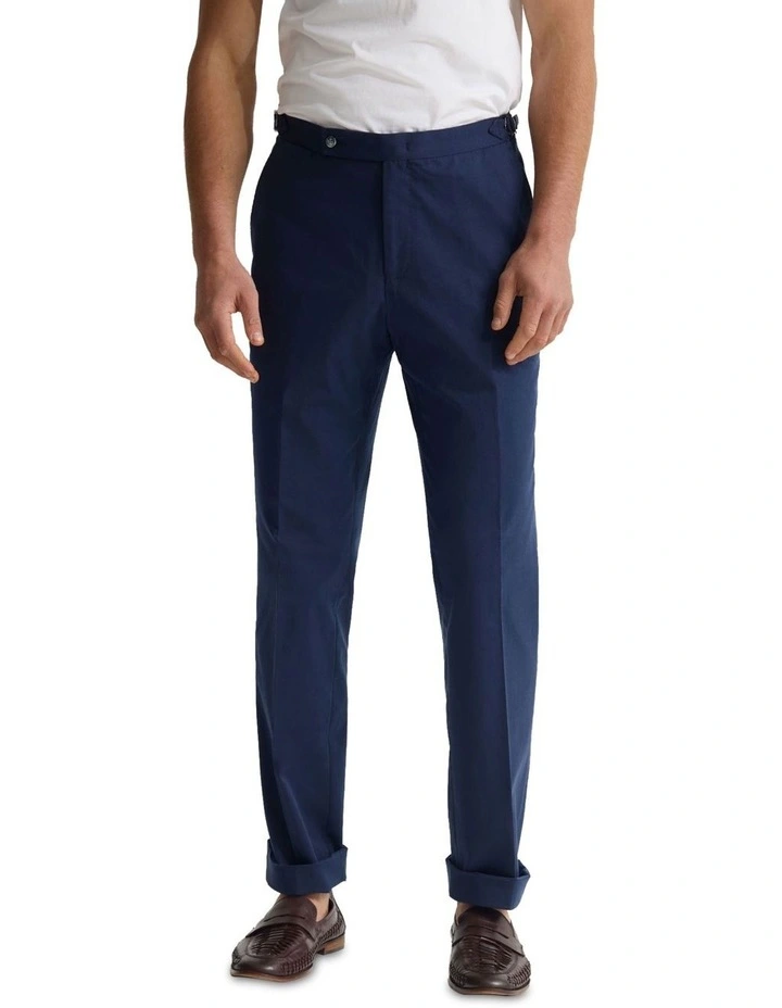 Bryon Pants with Side Tab and Cuff in Navy image 1