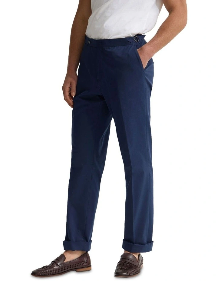 Bryon Pants with Side Tab and Cuff in Navy image 3