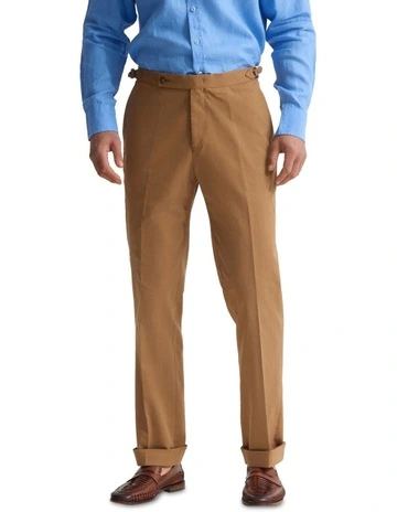 Bryon Pants with Side Tab and Cuff in Bark