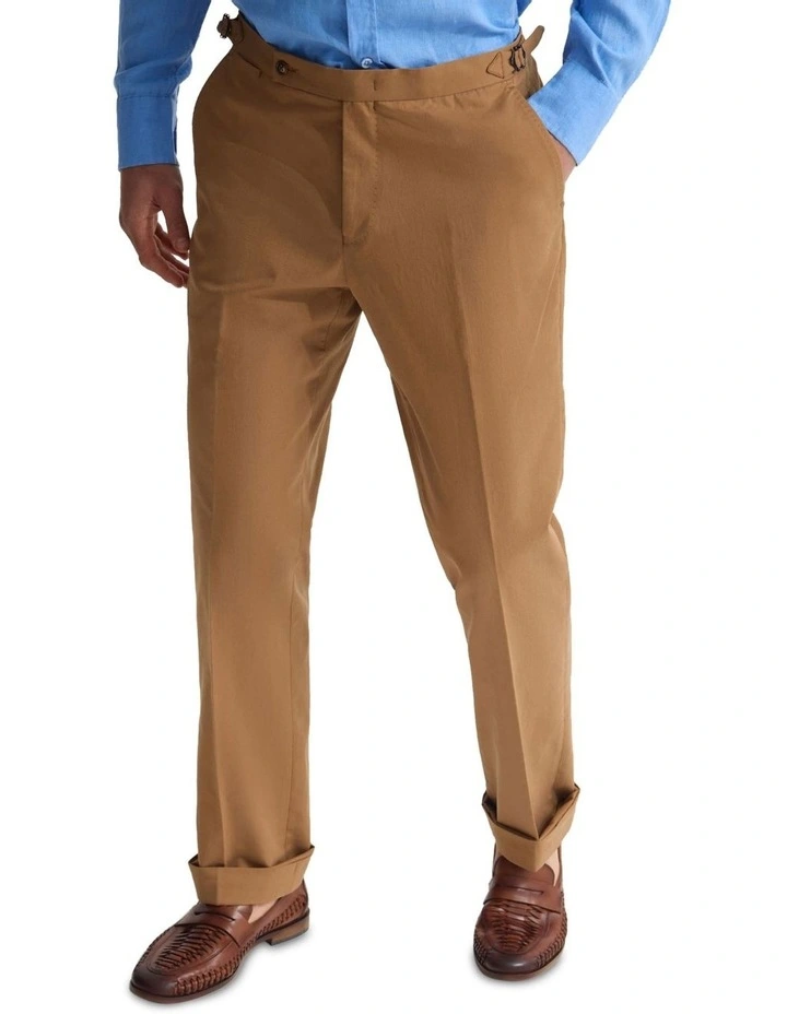 Bryon Pants with Side Tab and Cuff in Bark image 4