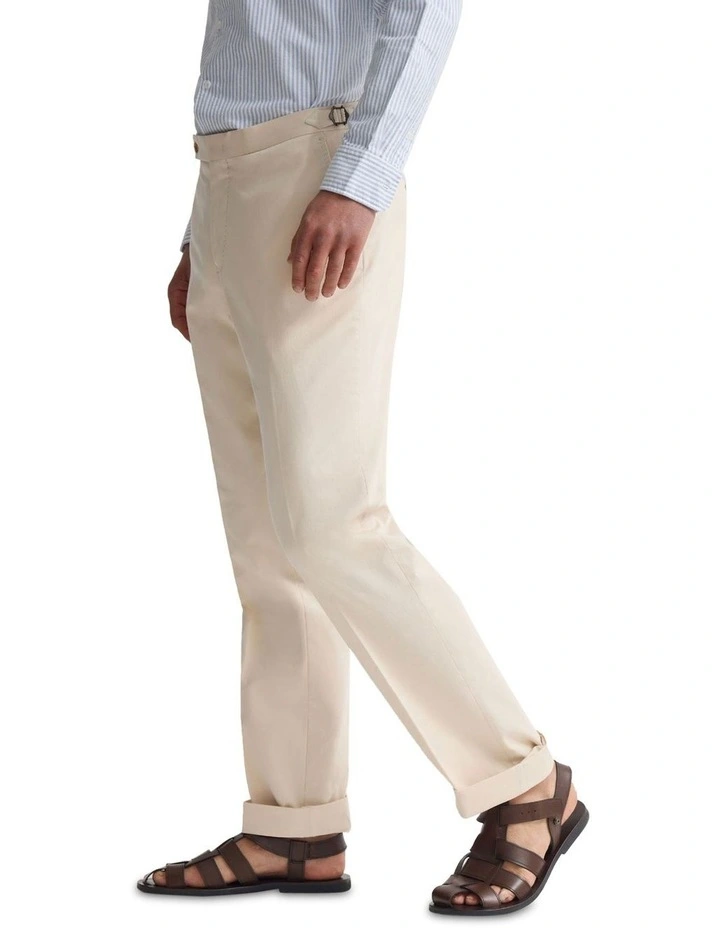 Bryon Pants with Side Tab and Cuff in Stone image 3