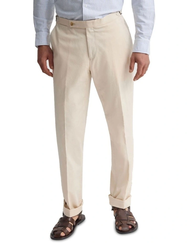 Bryon Pants with Side Tab and Cuff in Stone image 4