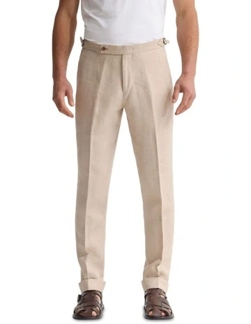 Byron Herringbone Pant Side Tab