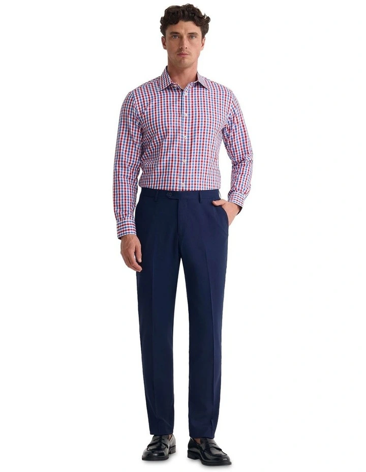 Regent Classic Fit Cotton Shirt in Red image 1
