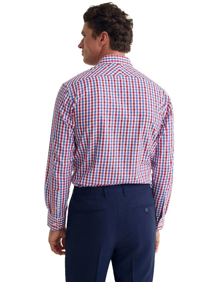 Regent Classic Fit Cotton Shirt in Red image 2